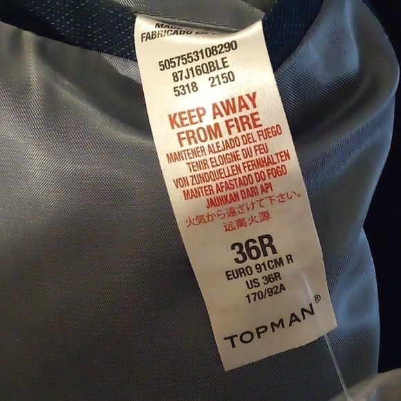 NWOT - TOPMAN Blue Dress Suit Set - Pants Only (SEE DESCRIPTION) - Picture 8 of 15